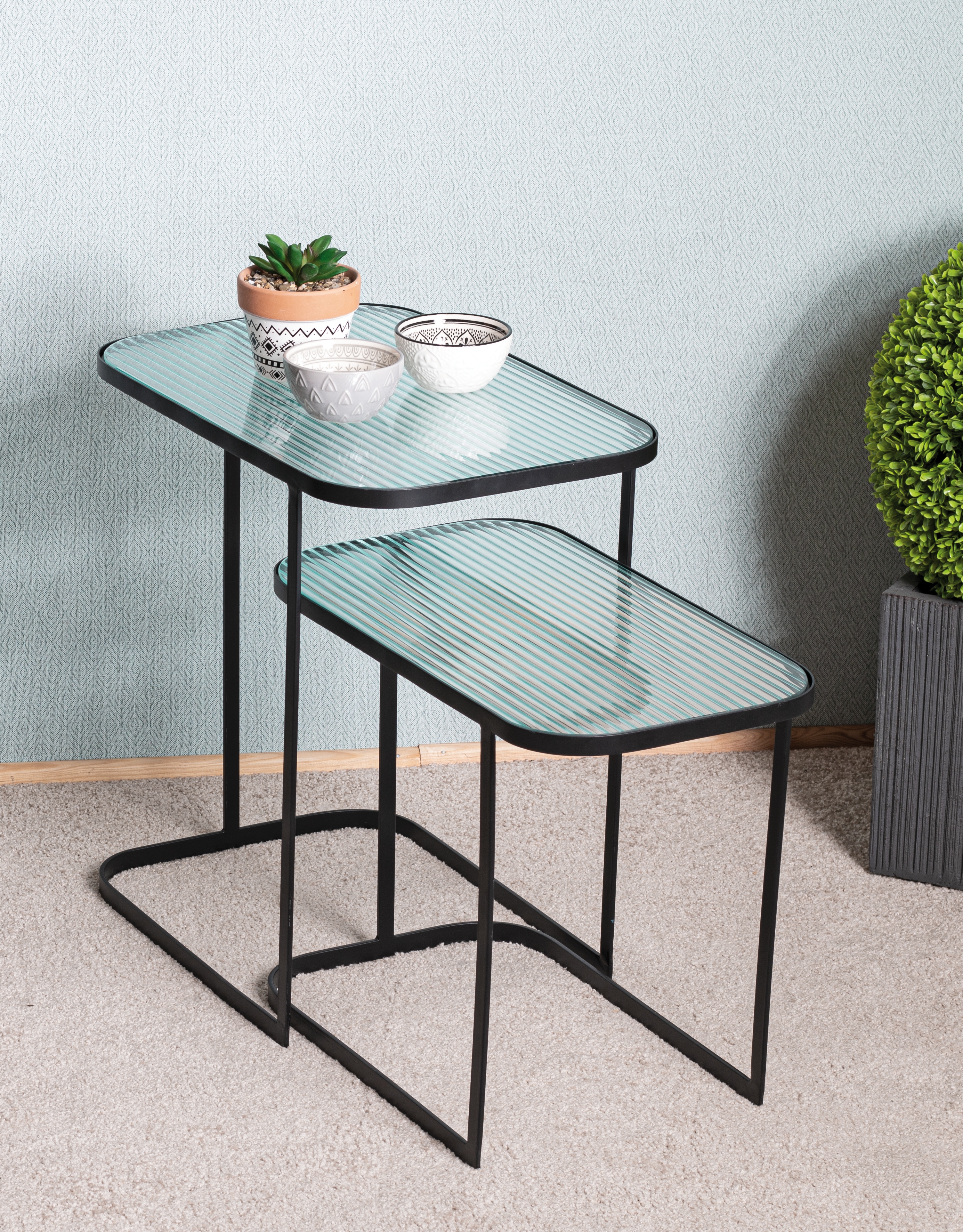 Satztisch HAKU, schwarz, B:49cm H:51cm T:32cm, Tische Image