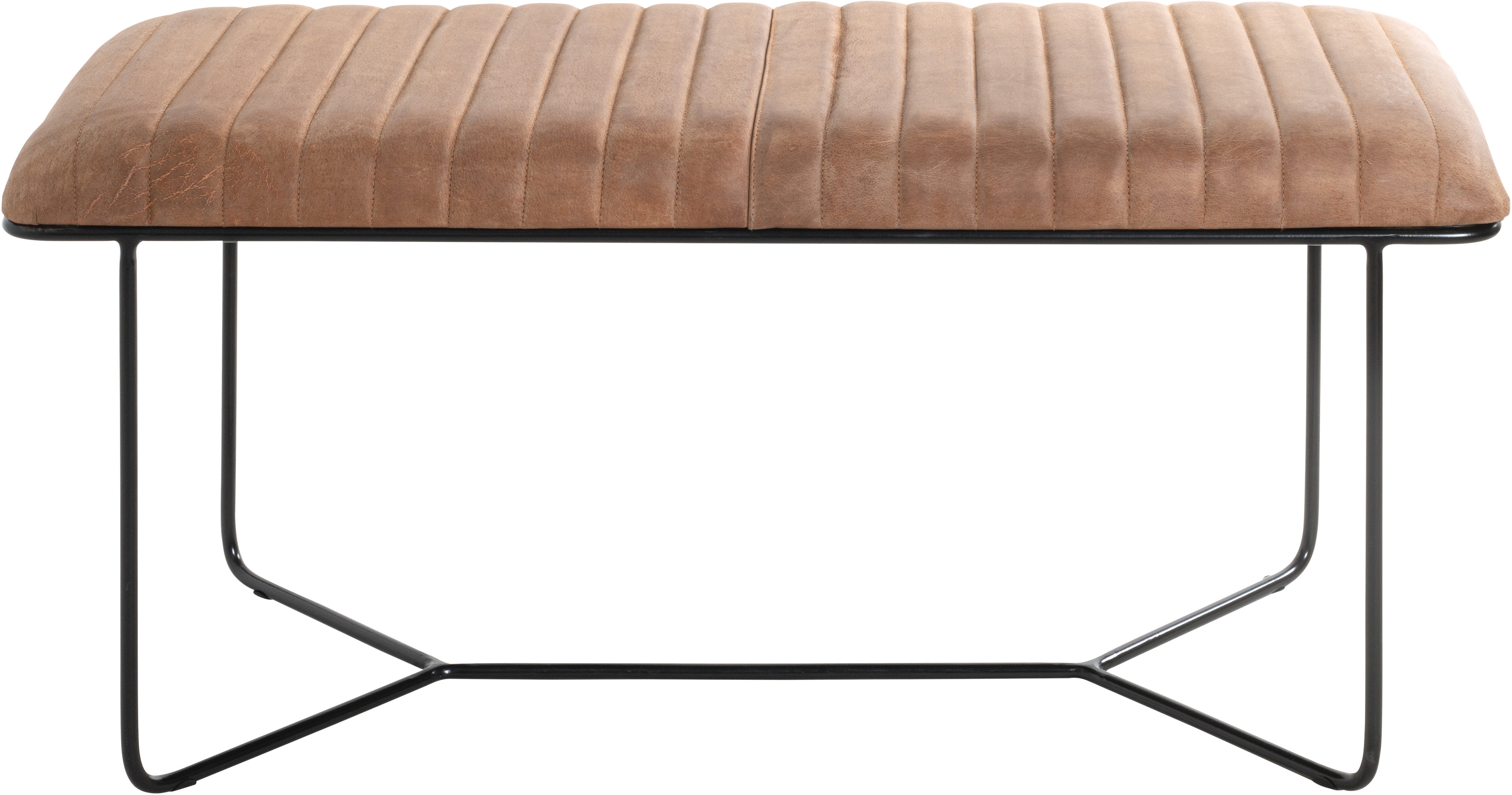 Sitzhocker HAKU, schwarz, B:100cm H:48cm T:38cm, Hocker, Sitzhocker