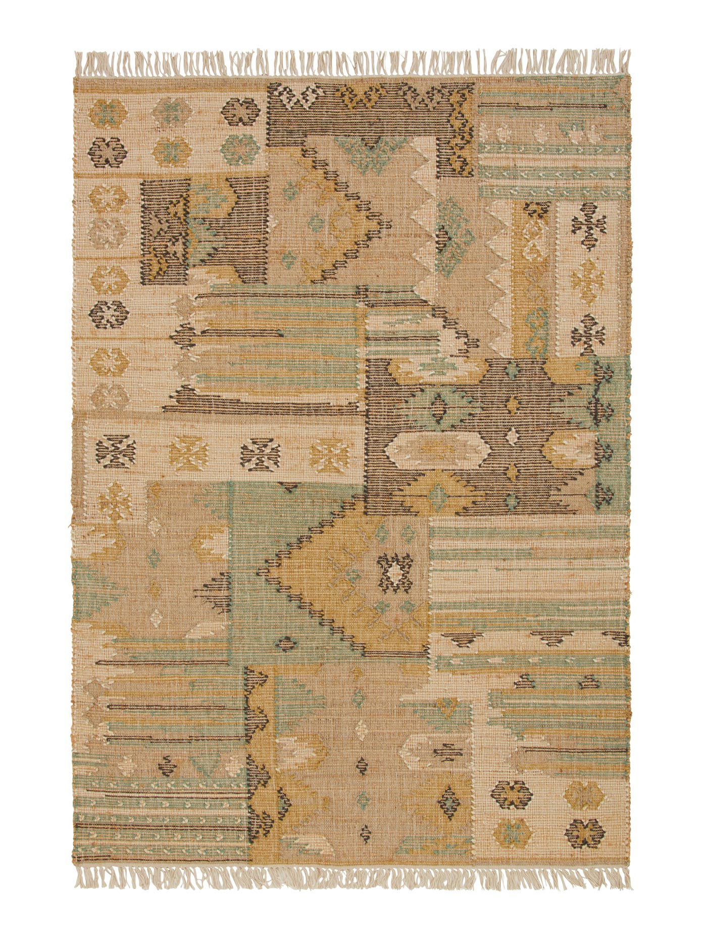Teppich HEINE HOME Gr. 6, bunt (natur, bunt), B:190cm H:6mm L:290cm, Baumwolle, Jute, Kunstfaser, Polyester, Wolle, Teppiche Image