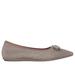 Skechers Women's Cleo Point - Glitzy Haze Flats | Size 6.0 | Mocha | Textile/Metal | Vegan