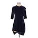 Swany Casual Dress: Blue Dresses - Women's Size X-Small