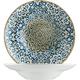 6x Bonna Alhambra Gourmet Teller rund 27cm 45cl 6cm tief Blau Porzellan Suppenteller Pasta Speise Geschirr