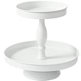 Red Barrel Studio® 2 Tier Specialty Serving Porcelain China, Metal in White | 18 H x 12 W in | Wayfair 09C2BB96173A4D529087D2EE72C9AB20
