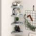 Latitude Run® Wall Corner Shelf Floating Corner Shelf Wall Mounted Display Shelf Wood in Gray | 9 H in | Wayfair 0DFD8C804465461DA6C6EEE3DEA5CBFC