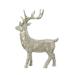 The Holiday Aisle® Jayra Resin Glittered Standing Deer Resin in Yellow | 9.4 H x 7.4 W x 3.1 D in | Wayfair 4146993A4429439199146EF3AE3716A2