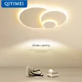 Plafonnier LED Circulaire en Acrylique au Design Moderne Minimaliste Luminaire Décoratif d'Nik