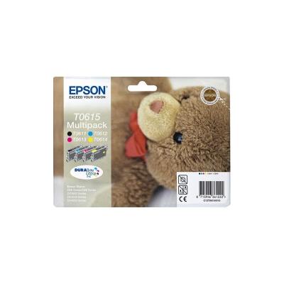 Epson Teddybear Multipack "Ourson" (T0615) - Encres DURABrite Ultra N, C, M, J