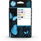 HP 932 Pack de 4 cartouches d'encre noire/ 933 cyan/magenta/jaune authentiques