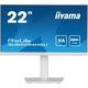 iiyama ProLite écran plat de PC 54.6 cm (21.5") 1920 x 1080 pixels Full HD Blanc