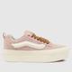 Vans knu stack trainers in pale pink