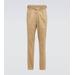 Pleated Cotton-blend Pants