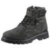 Winterboots DOCKERS BY GERLI, Herren, Gr. 42, grau (dunkelgrau), Lederimitat, casual, Schuhe, Workerboots, Schnürstiefel mit Blockabsatz