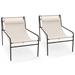 Costway 2PCS Patio Sling Lounge Chair with Removable Headrest Pillow - See Details