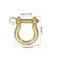 D-Ring Shackle, 2pcs Brass Pin Shackle U Type Key Fob Hook