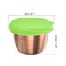 3pcs Salad Dressing Container, 2.4oz Stainless Steel Condiment Cup