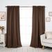 Aurora Home Cotton Blend Rod Pocket and Backtab Curtains- Set of 2