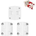 Cooler Hinges Replacement Kit 3Pack (14 Screws) Cooler Replacement Plastic Hinges & Screws White Cooler Parts Compatible For Coleman Coolers High Strength Cooler Hinges Replacement