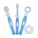 Child Toothbrush Child Toothbrush Ultrafine Bristle Baby Tooth Brush Health for Baby Toothbrush Infant Oral Hygiene Combo Oral Care Kit(Blue)