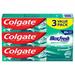 Colgate Max Fresh With Whitening Toothpaste With Mini Breath Strips Clean Mint Toothpaste For Bad Breath 6.3 Oz Tube. 3 Pack.