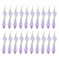 Chandelier Prisms Pendant 1 Package of DIY Beautiful Crystal Chandelier Glass Crystal Pendants Beads Prisms Pendants(Purple)