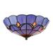 12 W Tiffany Floral Shade Flush Mount Ceiling Lighting Fixture Stained Glass Ceiling Lamp