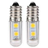 2PCS Energy Saving Light Bulbs Refrigerator Fridge Light Bulbs LED Lamp Bulbs for Fridge Range Hood Sewing Machine (E14 110V Warm White)