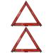 car warning sign 2pcs Car Warning Sign Triangle Road Safety Tool Auto Folding Safety Sign