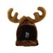 NUOLUX Christmas Small Pets Hat Coffee Antlers Headwear Pet Costume Accessory for Cats Dogs (Free Size)