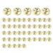 50x Iron Christmas Bells DIY Crafting Cat Collar Bells for Xmas Home Garland Gold 26mm