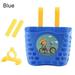 Multicolor Bowknot Bag Rear Cycling Outdoor Children Bicycle Storage Scooter Front Basket Scooter Handlebar Basket Bike Front Carrier BLUE
