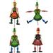 Puppet Doll Wood Toys Marionette Hanging Wooden Hand Strings Clown Pull Movable Hands Dolls