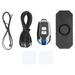 Bike Alarm Wireless Vibration Motion Sensor Waterproof Motorcycle Alarm Remote Electric Bicycle Alarm Black 1 Remote Control