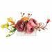KAGAYD New Imitation Pink Series Rose Hair Comb Simple Hair Accessories Forest Series Bridal Comb Clip Rose Flower Hair Clip Women Rose Flower Hair Accessories