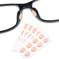 20 Pairs Tear Drop Silicone Nose Pads for Glasses Sunglasses and Eye Wear - Skin Color/1mm