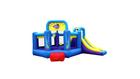 Inflatable Impressions Bounceland Pop Star Bounce House With Slide - Red/ Purple