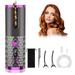 Hair Curler Automatic Cordless Curling Iron Wireless Hair Curler with LCD Temperature Display and Timer Portable Rechargeable Automatic Hair Curler Wand Fast Heating Hair Curler