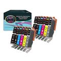 Requisite Ink Toners Ink Cartridge Compatible with Canon PGI- 250XL / CLI-251XL (Multi Pack of 12) - High Yield â€“ 4 Black 2 Cyan 2 Magenta 2 Yellow & 2 Grey