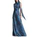 Kayla Halter Gown - Blue - Sachin & Babi Dresses