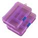 2 Pcs Adjustable Small Removable Clear Plastic Jewelry Organizer Divider Storage Box Jewelry Earring Tool Containers