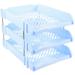 Paper Letter Tray Desk Organizer 3-tier Document Letter Tray Office File Paper Tray Vertical File Sorter