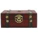 Jewellery Storage Box Wooden Vintage Lock Treasure Chest Jewellery Storage Box Case Organizer