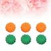 12pcs Halloween Pumpkin Erasers Pencil Eraser Rewarding Gift Stationery Supplies (Random Color)