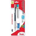 Pentel Drafting Kit with Graph Gear 500 Automatic Drafting Pencil 0.7mm Blue Barrel Lead and Mini Eraser (PG527LEBP)