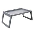 Foldable Desk Foldable Bed Table Folding Breakfast Bed Desk Table Computer Laptop Holder for Home Bedroom(Grey)