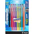 Pilot FriXion ColorSticks Erasable Gel Ink Pens Fine Point 0.7 mm Pack of 16 Assorted Colors