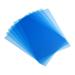 Uxcell 20 Mil Clear PVC Binding Covers 10 Pcs for Report Semi Transparent Blue