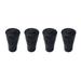 4pcs Outdoor Trekking Pole Accessories Rubber Foot Cover Pole Tip Protectors Rubber Chair Leg Caps Hiking Stuff Absorbing Adds Grip Traction Stability(Black)