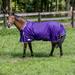 TuffRider Comfy-Fit Medium Weight Standard Neck Turnout Blanket w/ Adjustable Neck Opening- 1200D 200gms- Purple- 84