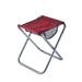 folding camping chair Outdoor Folding Camping Chair Multifunctional Aluminum Alloy Fishing Chair Thicken Portable Stool Hiking Seat (Red)