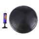 wobble cushion Inflated Stability Wobble Cushion Extra Thick Core Balance-Disc Wiggle Seat for Improving Core Strength Relieving Back Pain with Random Color Air Inflator (Black)